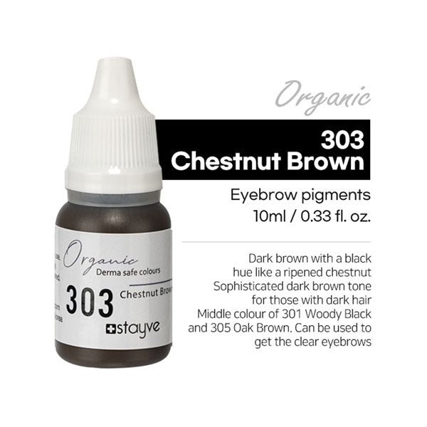 Stayve Organic Pigment - Eyebrow - 303 Chestnut Brown image 1