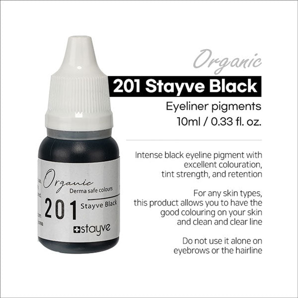 Stayve Organic Pigment - Eyeliner - 201 Black image 1