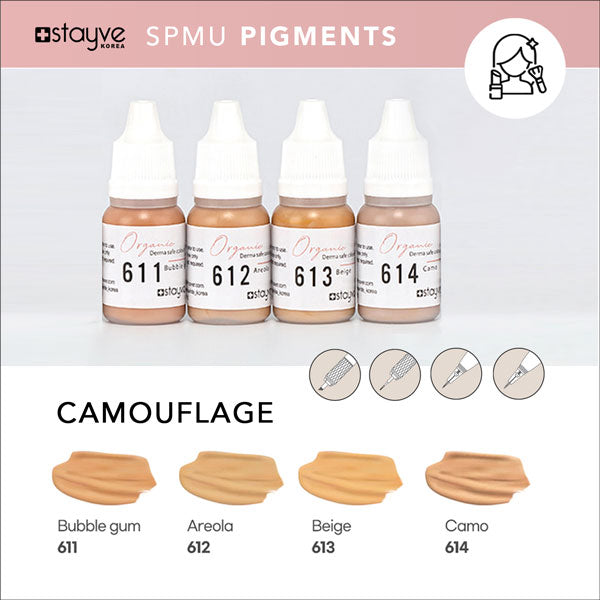 Stayve Organic SPMU Camouflage Pigments - Starter Kit - 4 colours image 1