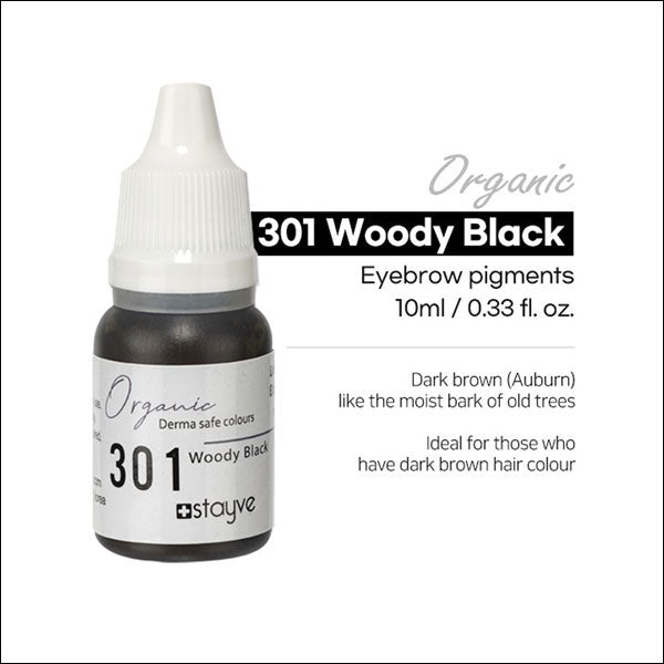 Stayve Organic Pigment - Eyebrow - 301 Wood Black image 1