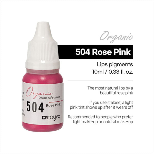 Stayve Organic Pigment - Lips - 504 Rose Pink image 1
