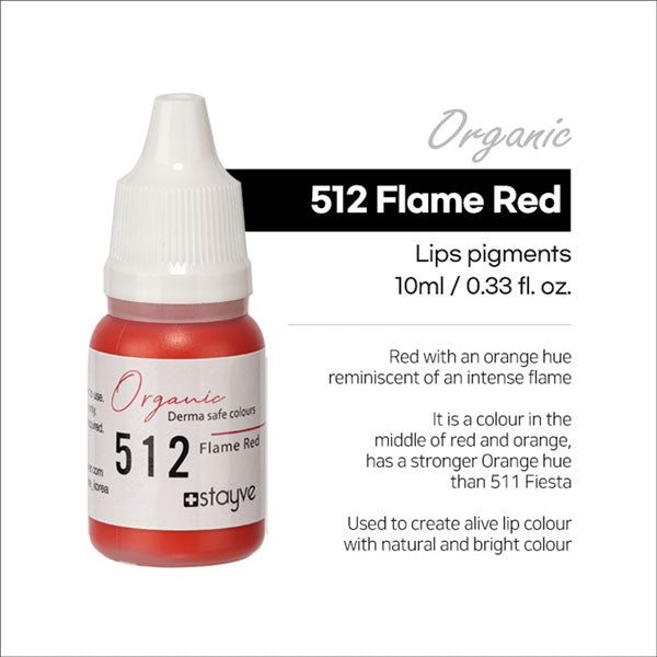 Stayve Organic Pigment - Lips - 512 Flame Red image 1