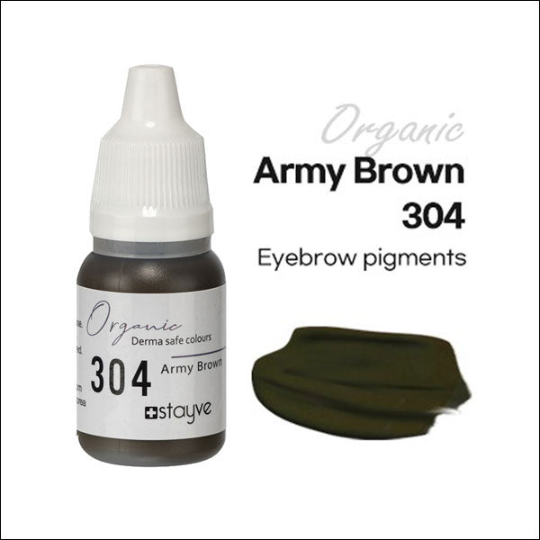 Stayve Organic Pigment - Eyebrow - 304 Army Brown image 0