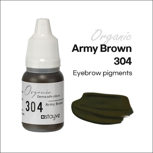Stayve Organic Pigment - Eyebrow - 304 Army Brown image 0