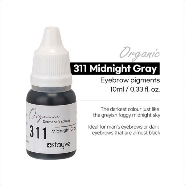 Stayve Organic Pigment - Eyebrow - 311 Midnight Gray image 1