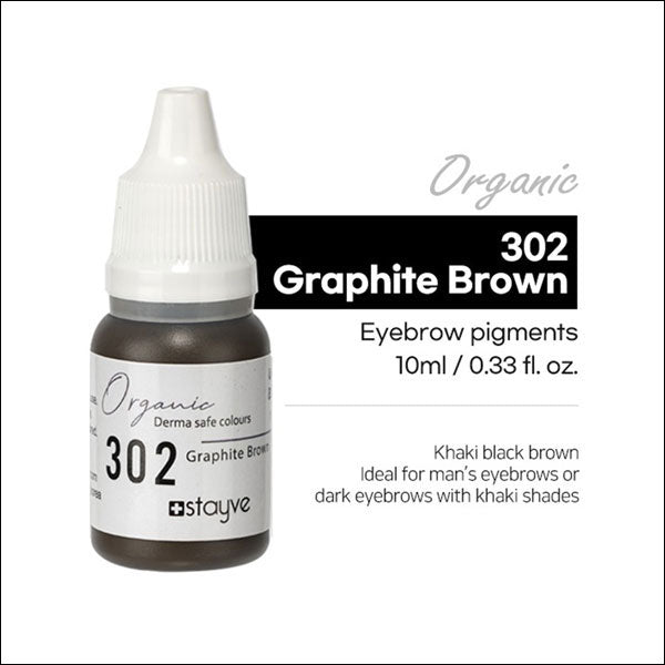 Stayve Organic Pigment - Eyebrow - 302 Graphite Brown image 1