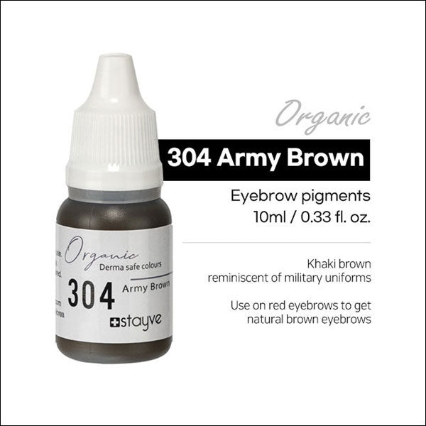 Stayve Organic Pigment - Eyebrow - 304 Army Brown image 1
