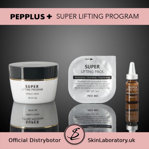PicoBio PEPPLUS+ SUPER SkinCare Lifting Program - 10 treatments & wrinkle cream image 4
