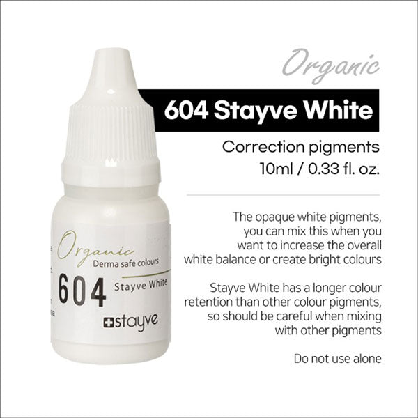 Stayve Organic Pigment - Correction - 604 White image 1