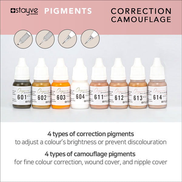 Stayve Organic SPMU Face Skin Pigments - Starter Kit - 8 colours image 1