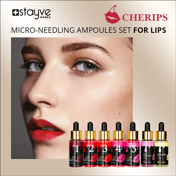 Stayve Cherips Micro-needling Ampoules Set for Lips (Copy) image 1