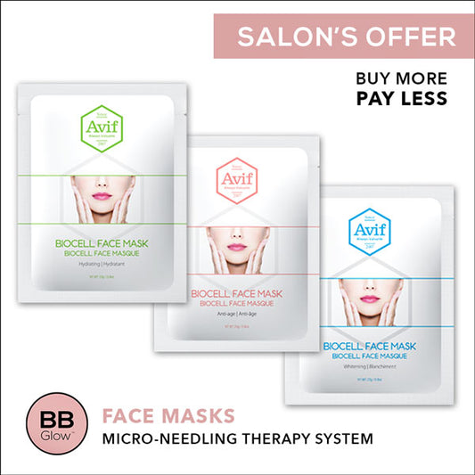 Avif Biocell Face Masks for BB Glow Micro-needling image 0